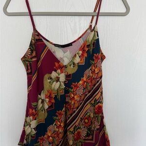 Floral V-Neck Women's Top